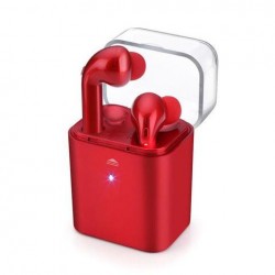 PremiumAV Twin True Wireless Bluetooth 4.2 Airpod Earphone Red